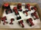 Box of 11 Various 1/64th Scale Tractors Including