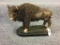 Heavy Metal Buffalo Statue (9 Inches Tall