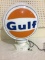 Double Sided Lighted Gulf Gasoline Globe-