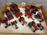 Lot of 10 Various 1/64th Scale Tractors