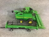 John Deere S670 Combine w/ Cart & 2-Heads