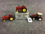 Lot of 3 Sm. Tractors Including 2-Massey Harris-