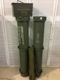 Lot of 4 Including 2-Lg. Weapon Metal Cartridges,