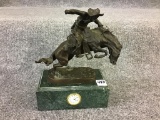 Sm. Cowboy Frederick Remington Bronze Cowboy