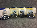 Lot of 4 Ertl 1/64 Scale Tractors In Packages