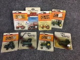 Lot of 8 Various 1/64th Scale Tractors in Packages
