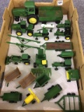 Group of Sm. Various Toy John Deere Tractors