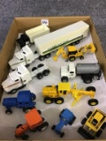 Group of Various Toy Tractors, Semi  & John Deere