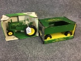 Lot of 2 Ertl-1/16th Scale John Deere Tractors in