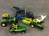 Group of Toys Including Power Tow Truck,