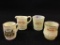 Lot of 4 Sm. Adv. Custard Glass Pieces Including