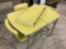 Vintage Yellow Chrome Table w/ 3 Chairs