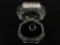 Ladies 10K Gold Ring w/ Dark Blue Sapphire Ring