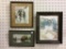 Lot of 3 Framed Water Colors/Paintings