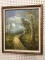 Framed Oil on Canvas Mountainous Landscape