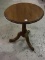Small Pedestal Round Top Lamp Table