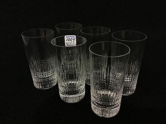 Lot of 6 Very Nice Signed Baccarat 5 1/2 Inch