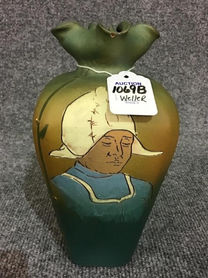 Weller Dickensware Pottery Vase w/