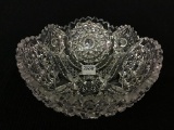 Very Ornate Cut Glass Bowl (3 1/2 Inches Tall X 8
