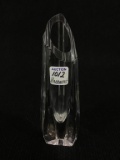 Signed Baccarat Crystal Vase (8 Inches Tall)