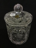 Lead Crystal Made in France Biscuit Jar