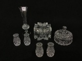 Group of Lead Crystal Pieces Including