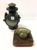 Lot of 2 Including Buggy Lantern (10 Inches Tall)