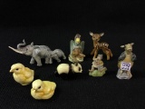Lot of 8 Various Animal Figurines