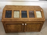 Contemp. Custom Made Lift Top Seed Cabinet