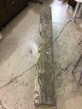 Long Vintage Wood Wash Bench