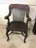 Vintage Wood Arm Chair (36 inches Tall)