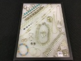 Collection of Ladies Silver Costume Jewelry