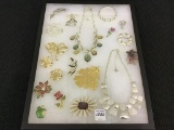 Collection of Ladies Gold & Silver Costume Jewelry