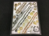 Collection of Ladies Gold & Silver Costume Jewelry