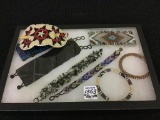 Collection of Ladies Hand Beaded Bracelets