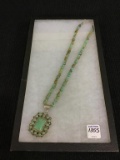 Very Nice Sterling Turquoise Southwest Necklace