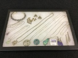 Group of Ladies Sterling Silver Jewelry Including