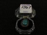 Ladies Sterling Silver Turquoise Stone Ring