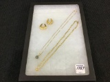 Collection of 3 Ladies Jewelry Including 14K Italy