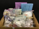 Box of Jewelry Making Accessories, Jewelry Bags,