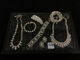 Collection of Ladies Rhinestone Jewelry Including