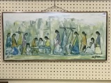 Framed 1979 Signed DeGrazia Picture-Navajo Fair