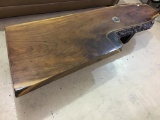 Lg. Custom Tree Bark Design Heavy Coffee Table