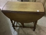 Small Wood Drop Leaf Table