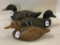 Lot of 3 Wood Various Duck Decoys