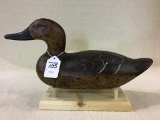 Green Wing Teal Decoy by Dennis Entwhistle
