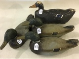 Lot of 4 Duck Decoys Including 3-Tuveson