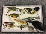 Lot of 10 Various Lg. Fishing Lures-Mostly Spoon