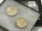 Lot of 2 Morgan Silver Dollars-1882-0 &