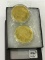 Lot of 2-2018 $25 Dollar Cook Islands Coins
